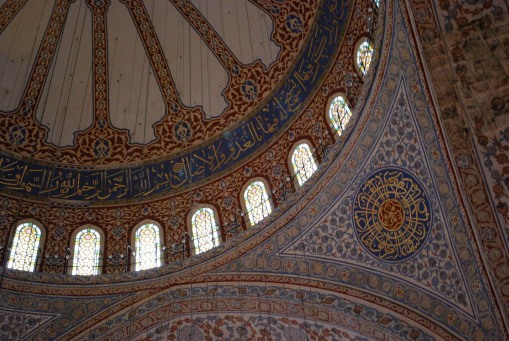 A pendentive in the Blue Mosque.